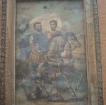 Εικόνα Άγιοι Θεόδωροι βιντατζ μεταχειρισμένη χωρίς τζάμι 13×23