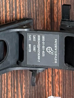 Military Picatinny Rail Accessories used, M4 Rifle grips, night vision mount, front grip, grenade pins, Multicam sling
