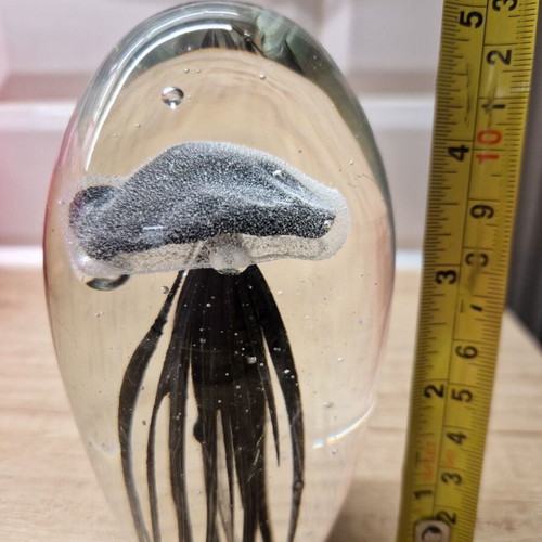 Murano glass jellyfish collectible used decoration