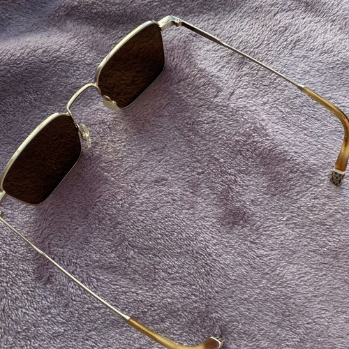 Gigi Hadid sunglasses authentic new gold with case and cloth
