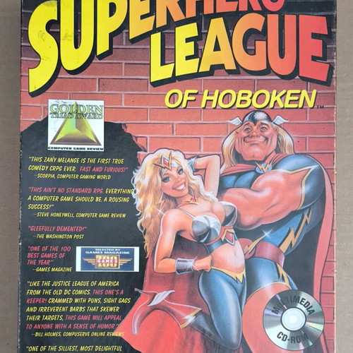 Superhero League Of Hoboken PC CD-ROM like new, Big Box