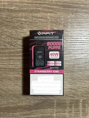 Strawberry Kiwi ηλεκτρονικό τσιγάρο καινούργιο, 20000 puffs