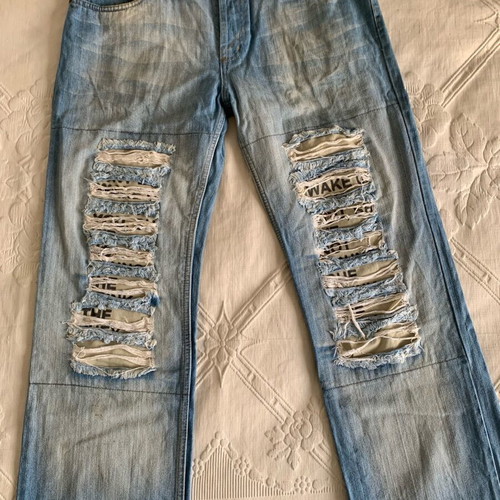 Vintage Dolce & Gabbana blue jeans used, made in Italy