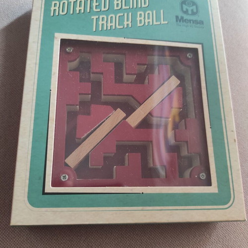 Mensa Blind Track Ball game like new in box