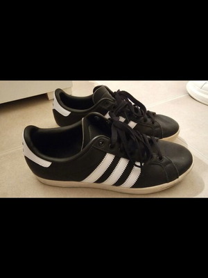 Adidas shoes size 40.5, black, athletic style