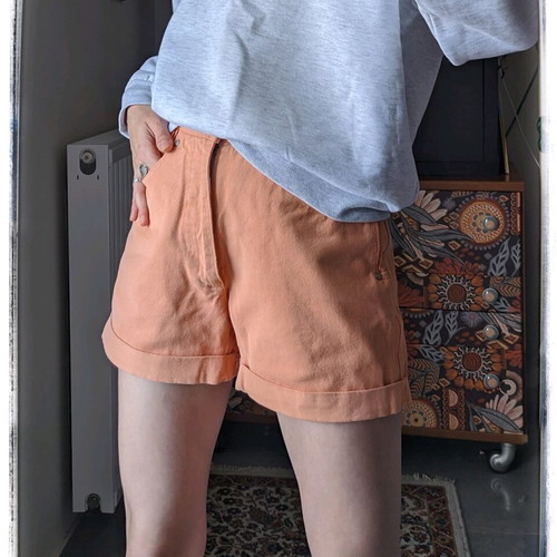 Vintage high-waisted summer shorts Queen Shorts Jeans denim