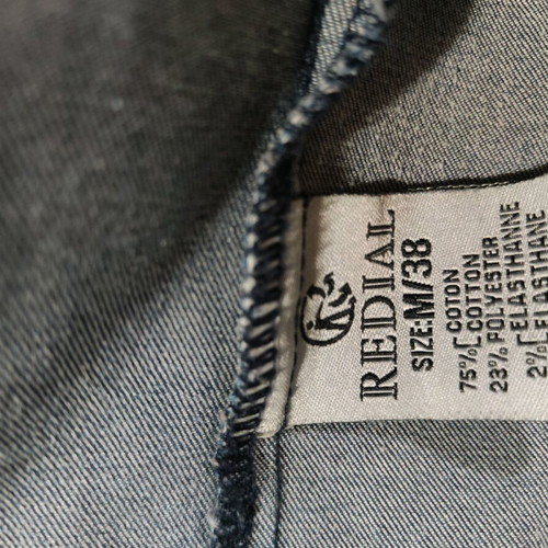 Redial denim jacket like new with acid wash, size M