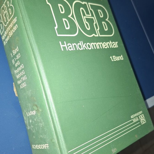 BGB Kommentar German Civil Code book used