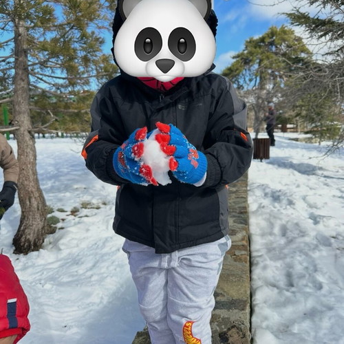 Winter warm jacket size 3-4 years like new, black and orange