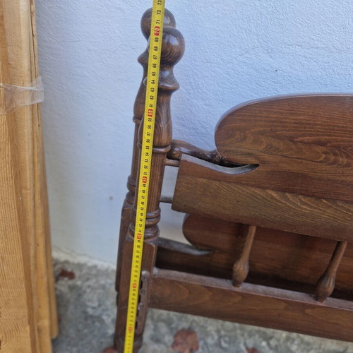 Single bed frame used, wood