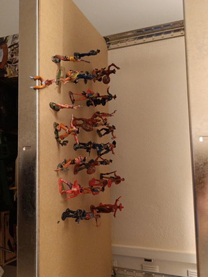 Set of 30 Indian, Cowboy and Mexican Figures