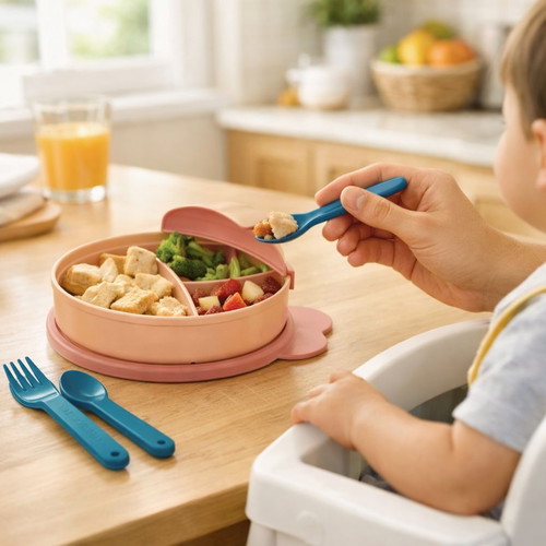Tupperware Kids Container with Compartments 310ml new