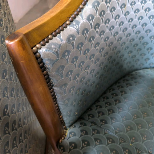 Vintage armchair set used, two pieces