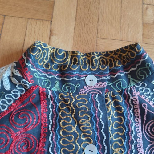 Women's multicolored embroidered jacket