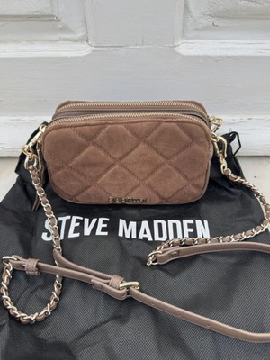 Steve Madden crossbody bag like new, tan quilted