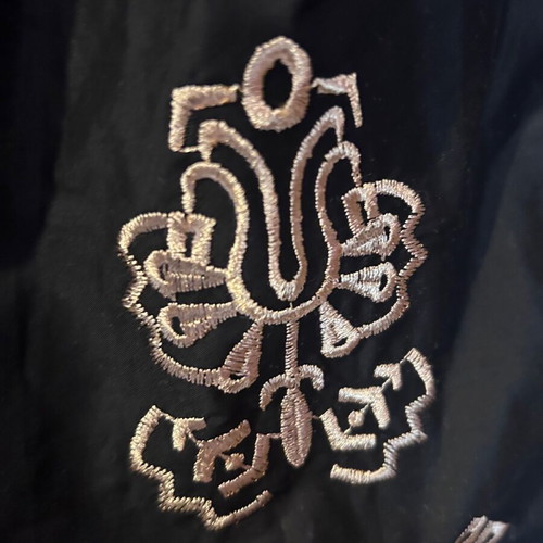 Ancient Greek style dress like new, size M, black with gold embroidery
