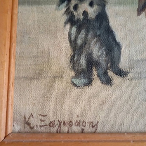 Old painting used