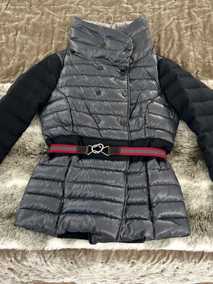 Duvetica jacket used with down, size 40, black and gray