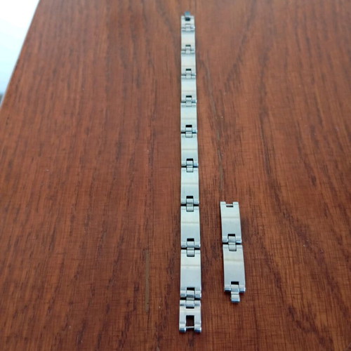 Men's stainless steel bracelet used with secure clasp