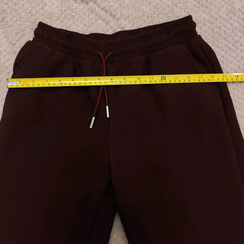 Women's burgundy tracksuit 2XL with lining and elastic waist