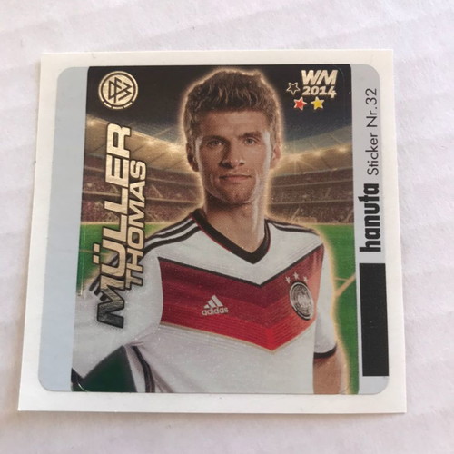 Hanuta football stickers Germany national team 2014 new, set of 4
