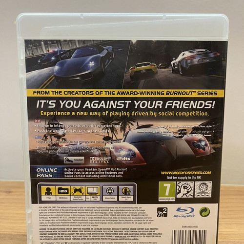 Need for Speed Hot Pursuit PS3 game used