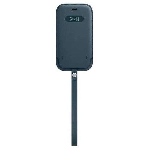 Apple iPhone 12 Pro Max Leather Sleeve MagSafe Baltic Blue new