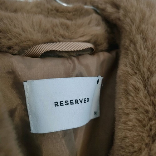 Γούνινο παλτό Reserved μπεζ σαν καινούργιο μέγεθος M