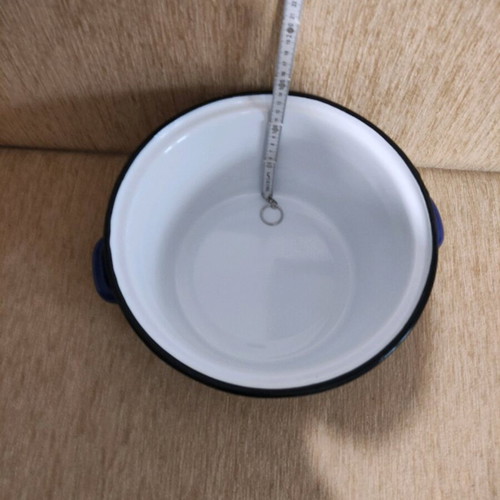 Large blue enamel pot like new