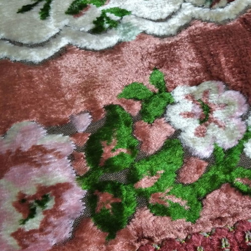 Velvet vintage tablecloth used
