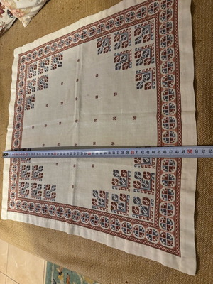 Handmade embroidery used
