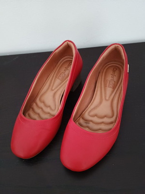 Γυναικεία παπούτσια Comfort Flex μέγεθος 37 μεταχειρισμένα, κόκκινα