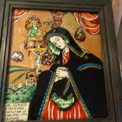 Religious icon like new, size 31x36 cm, gold and colors