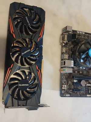 Gtx 1070 graphics card with i7 7700 CPU, 16GB DDR4 RAM, Gigabyte motherboard