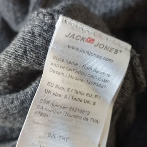 Jack & Jones sweatshirt Small like new, black and grey, 100% cotton