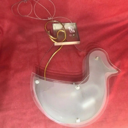 Children's glass duck ceiling light like new