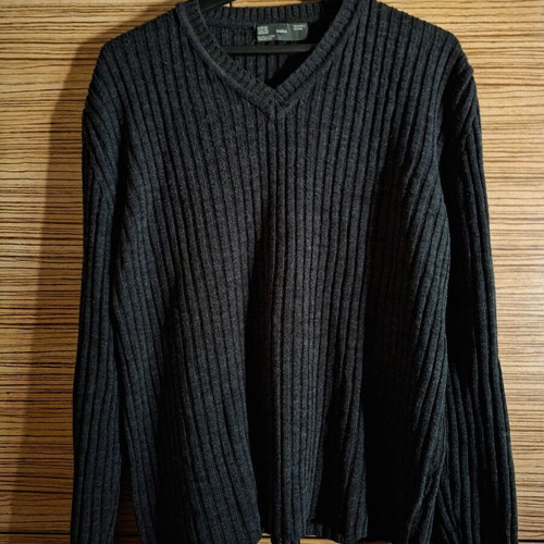 Zara wool sweater XL used, black