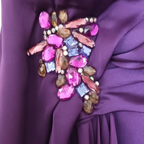 Mikael cocktail dress new, purple, size L