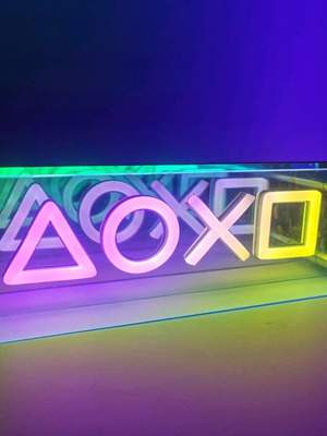 LED Playstation 3D φωτιστικό με 6 επίπεδα φωτεινότητας καινούργιο
