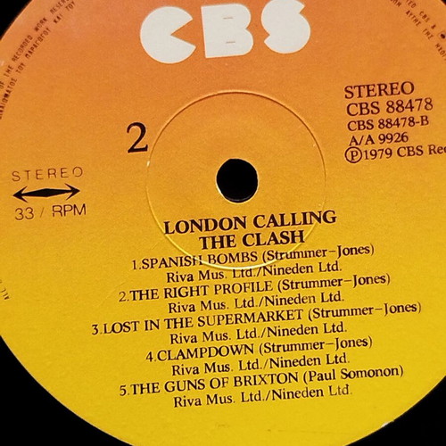 The Clash London Calling double vinyl LP used, Greek pressing 1979
