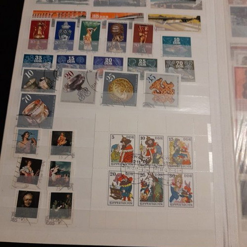 DDR East Germany stamp collection like new, A4 album with 16 pages