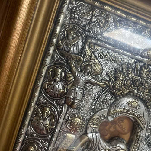 Holy Icon Axion Esti Gold And Silver Plated Like New