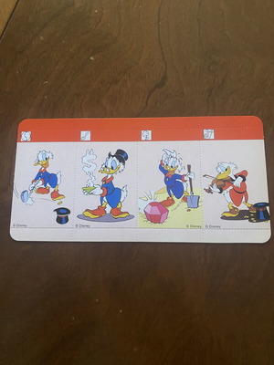 Κάρτα αυτοκόλλητων Nestle Family Disney 19.5x10 εκ., δεκαετία 90