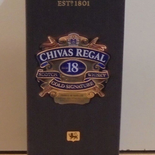 Chivas Regal 18 Years Scotch Whisky Empty Bottle Case Like New