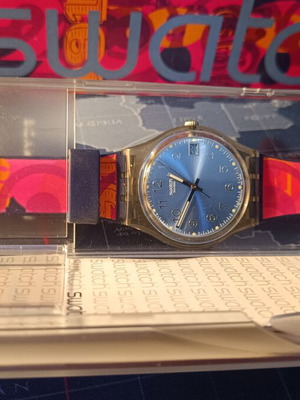 Swatch vintage συλλεκτικό ρολόι, πολύχρωμο