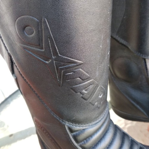 Oxtar motorcycle boots used, leather, size 43