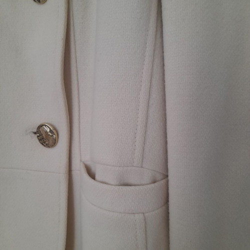 Miss Sixty vintage coat used, ecru with gold buttons and high collar