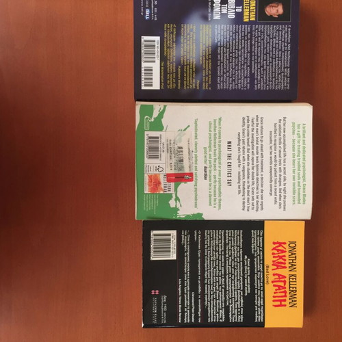 Jonathan Kellerman books used, set of three, Greek and foreign language