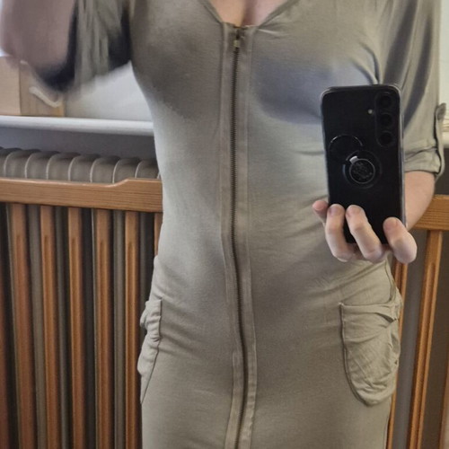 Short-sleeve dress like new, size S