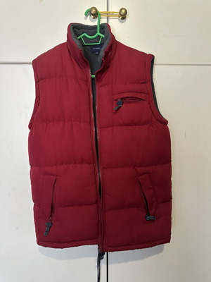 Tex Basic sleeveless puffer vest red size M like new